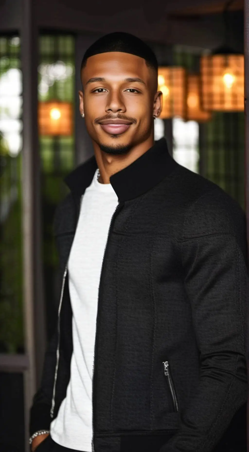 ai character: Michael B Jordan background