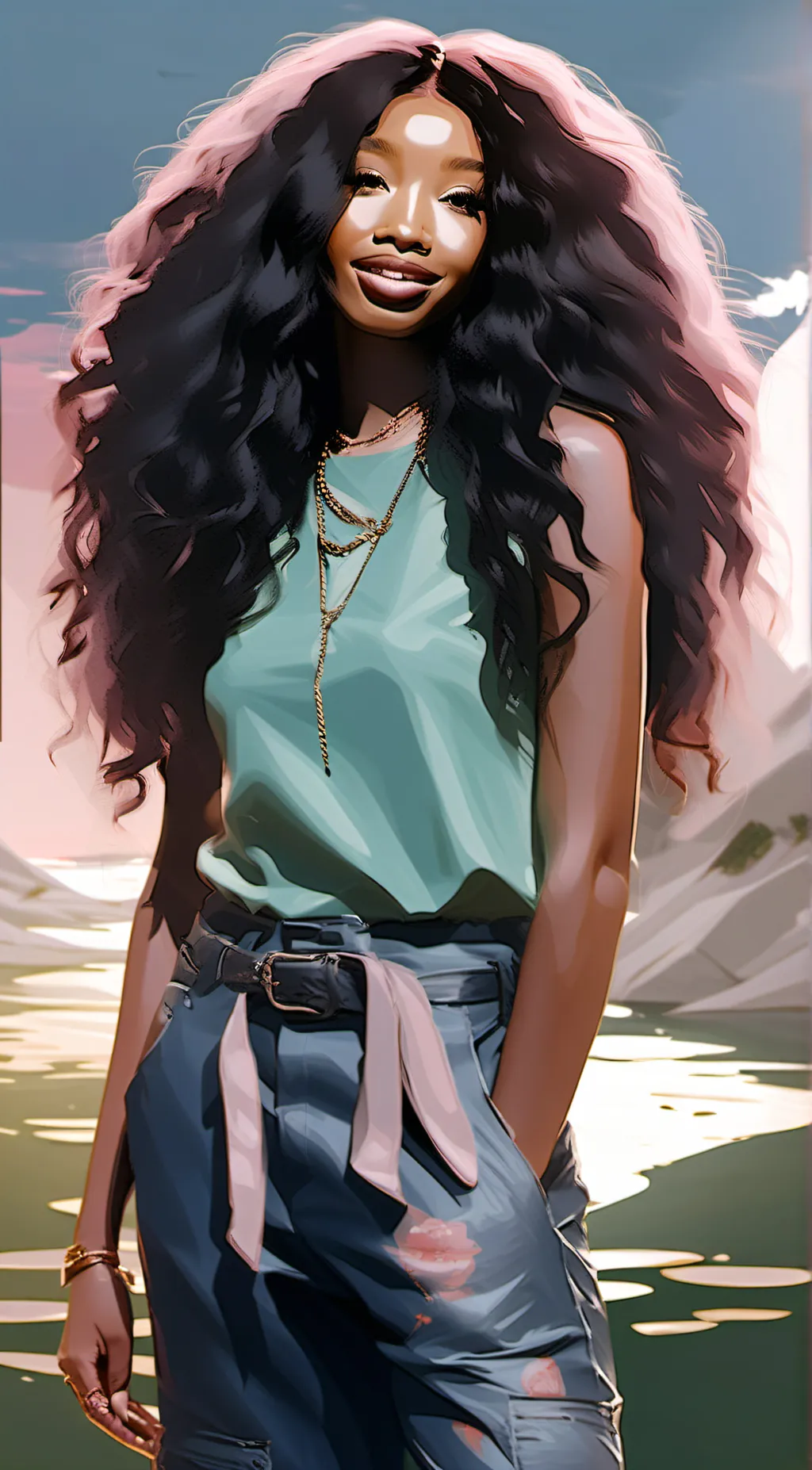 ai character: Sza background