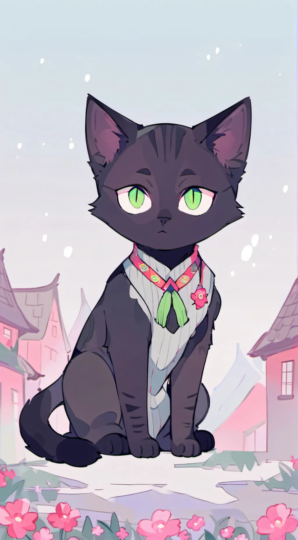 ai character: kitty cat background