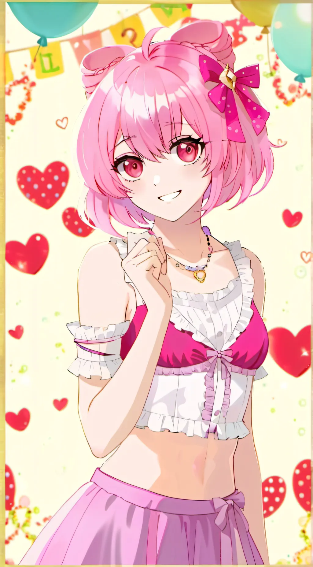 ai character: pinky background