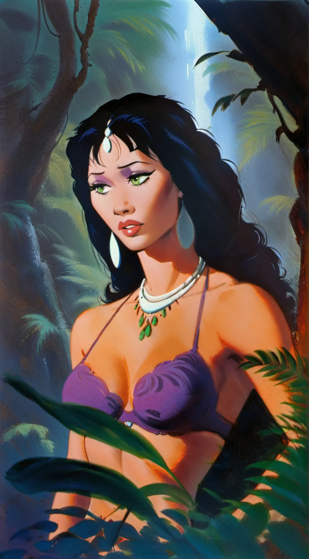 ai character: Fire and Ice background