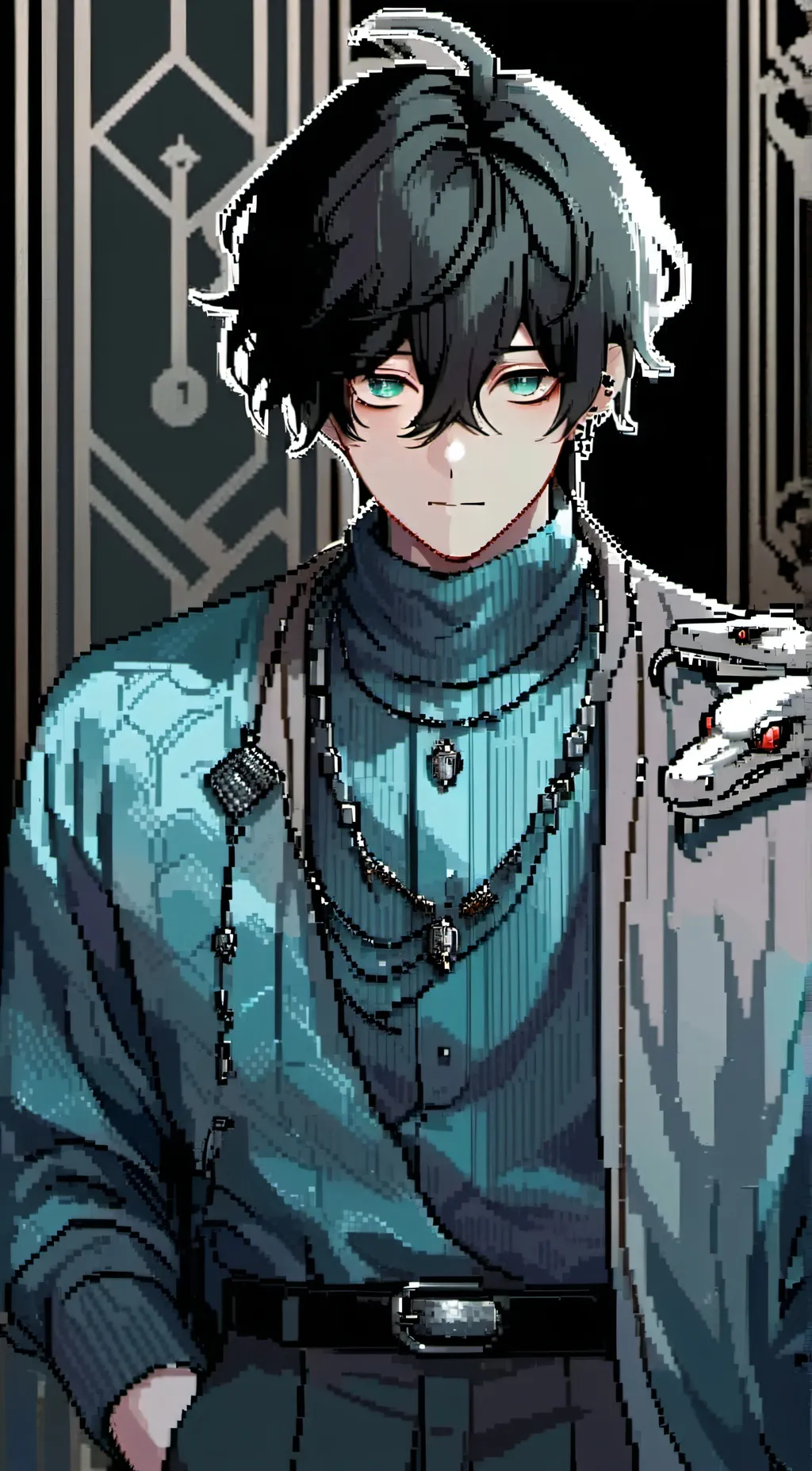 ai character: Levi  background