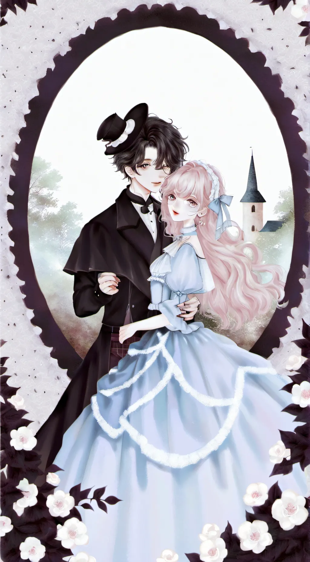 ai character: David and wiley background