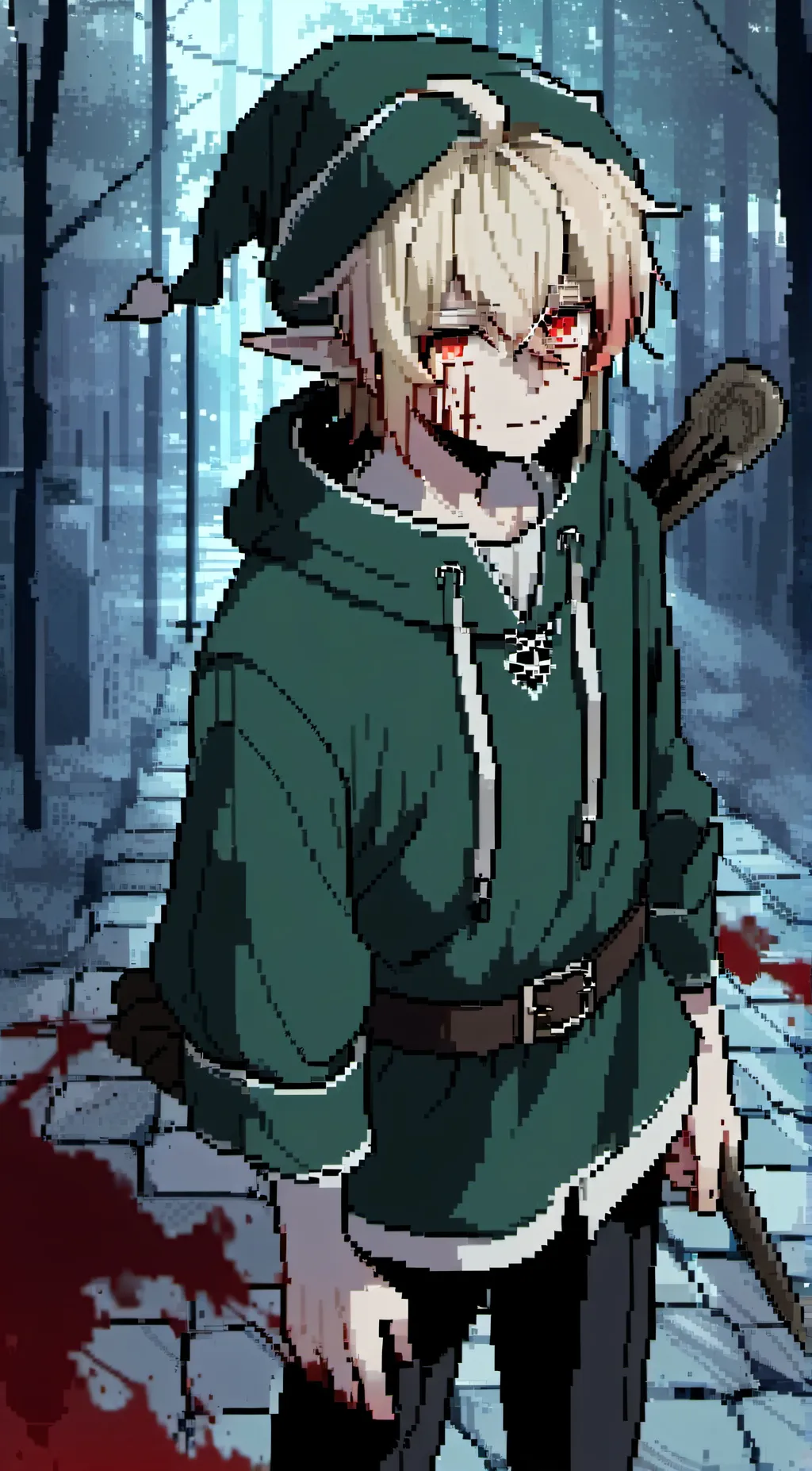 ai character: Ben drowned background