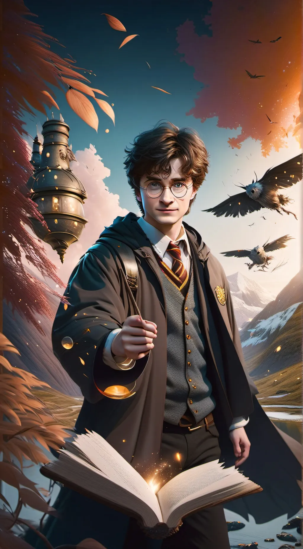 ai character: harry potter background