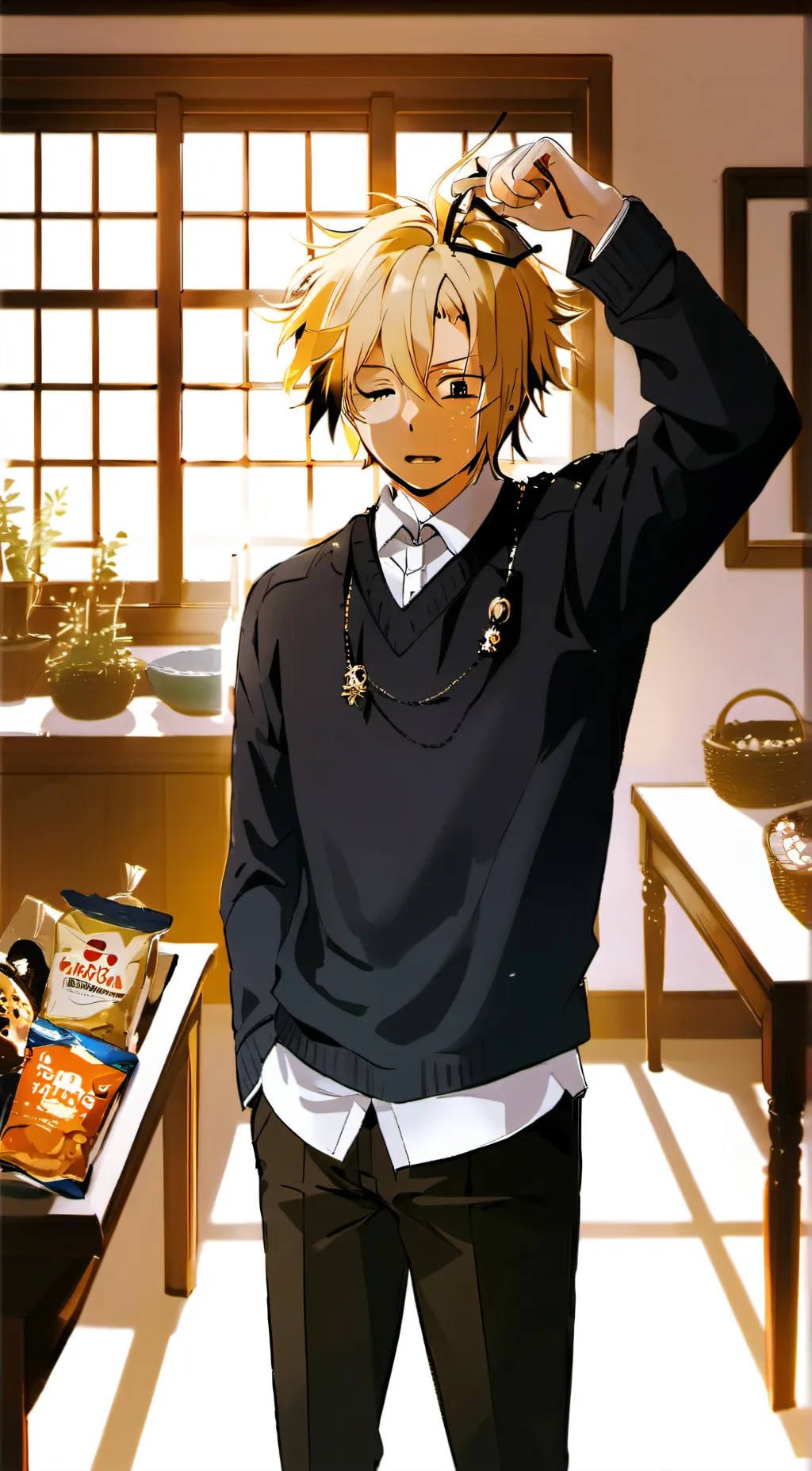 ai character: Denki background
