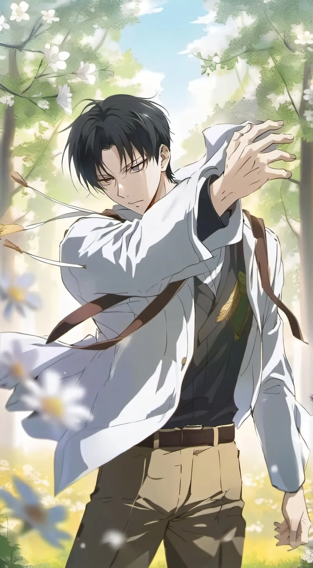 ai character: Levi Ackerman background