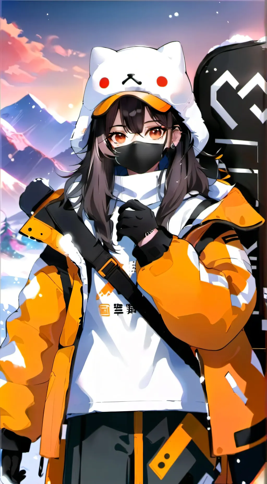 ai character: (DS)snowboard ride background