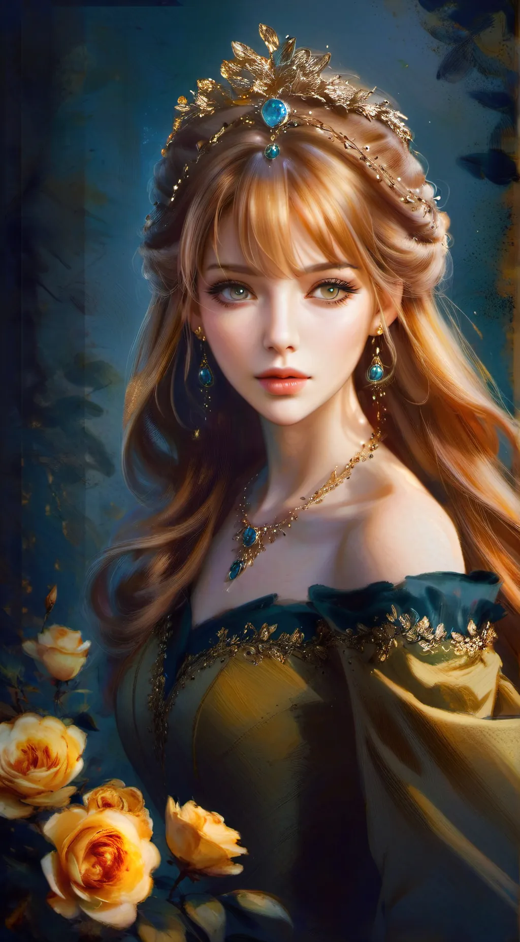 ai character: Marina Majesty  background