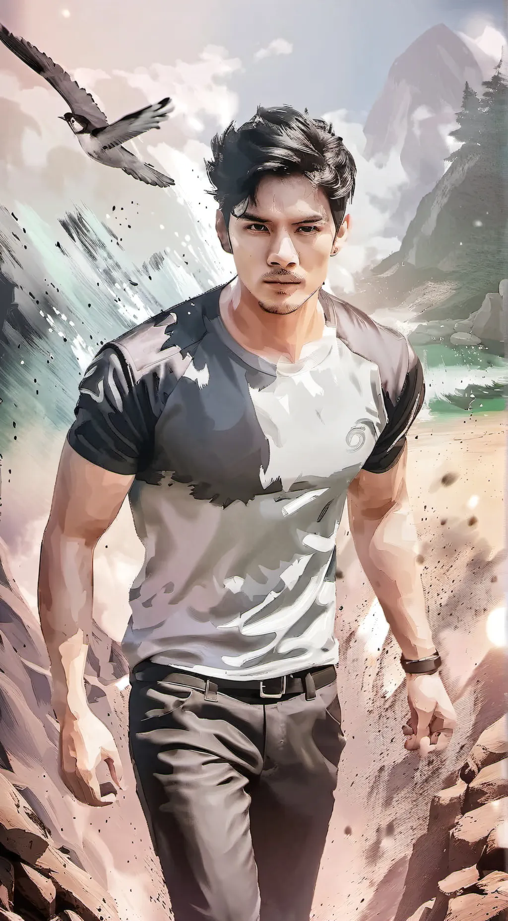 ai character: Mona background