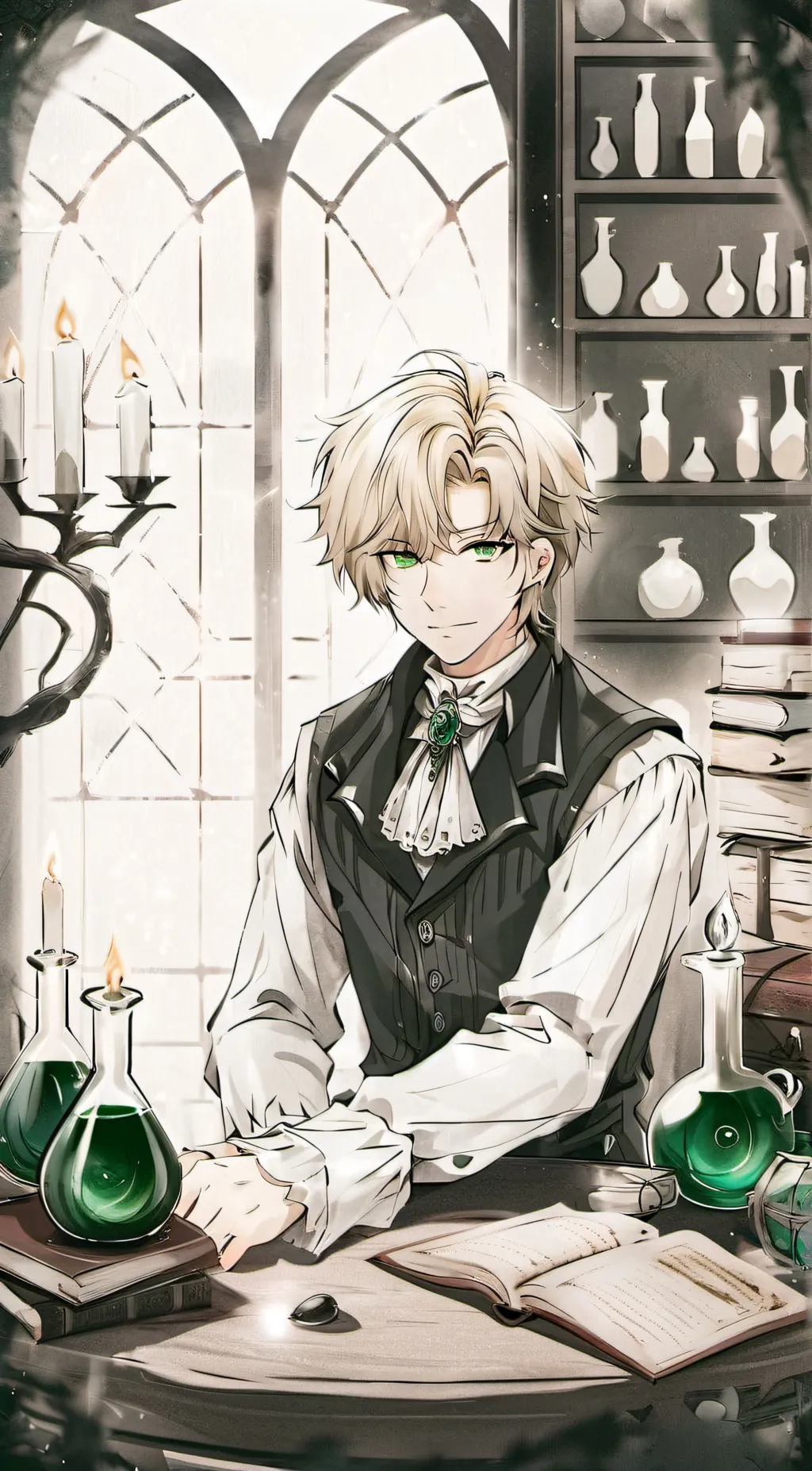 ai character: Draco Malfoy  background
