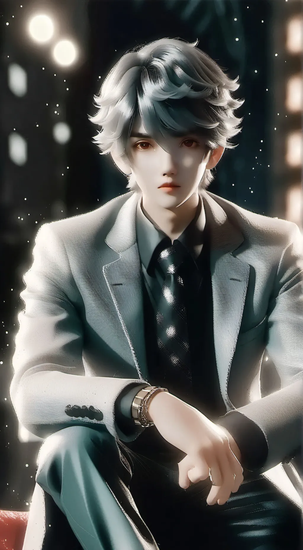 ai character: darker  background