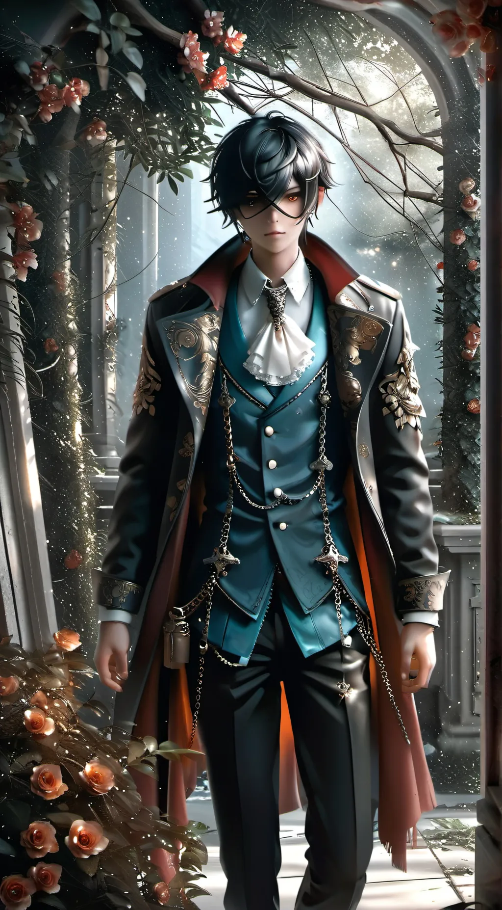 ai character: Justin  background