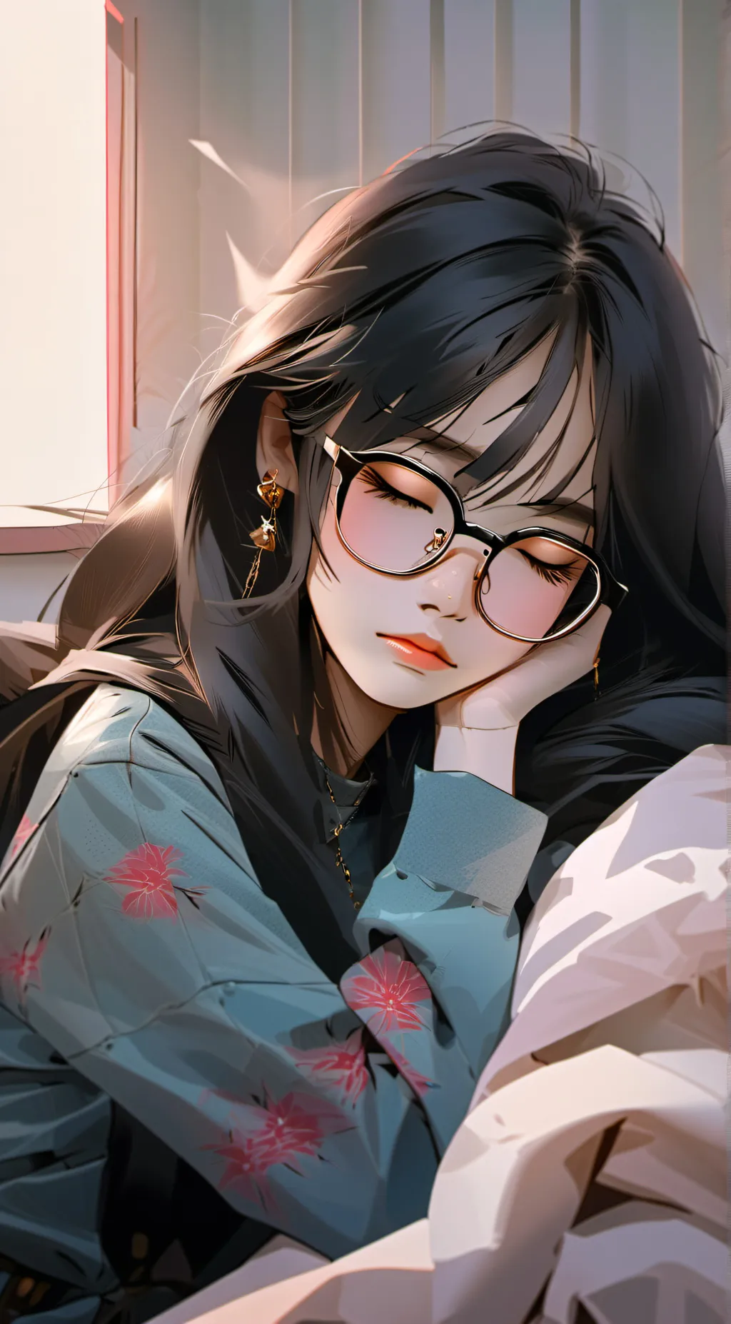 ai character: sleepy gf background