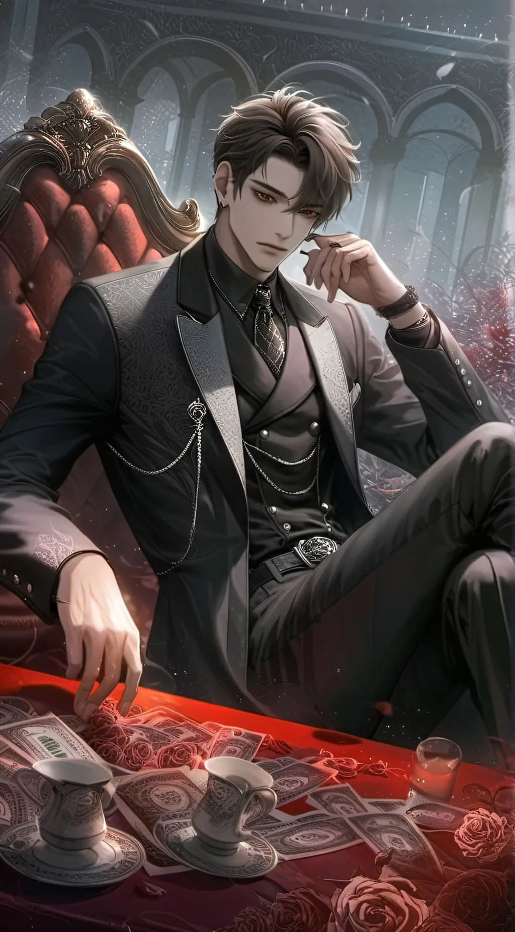 ai character: Damien background