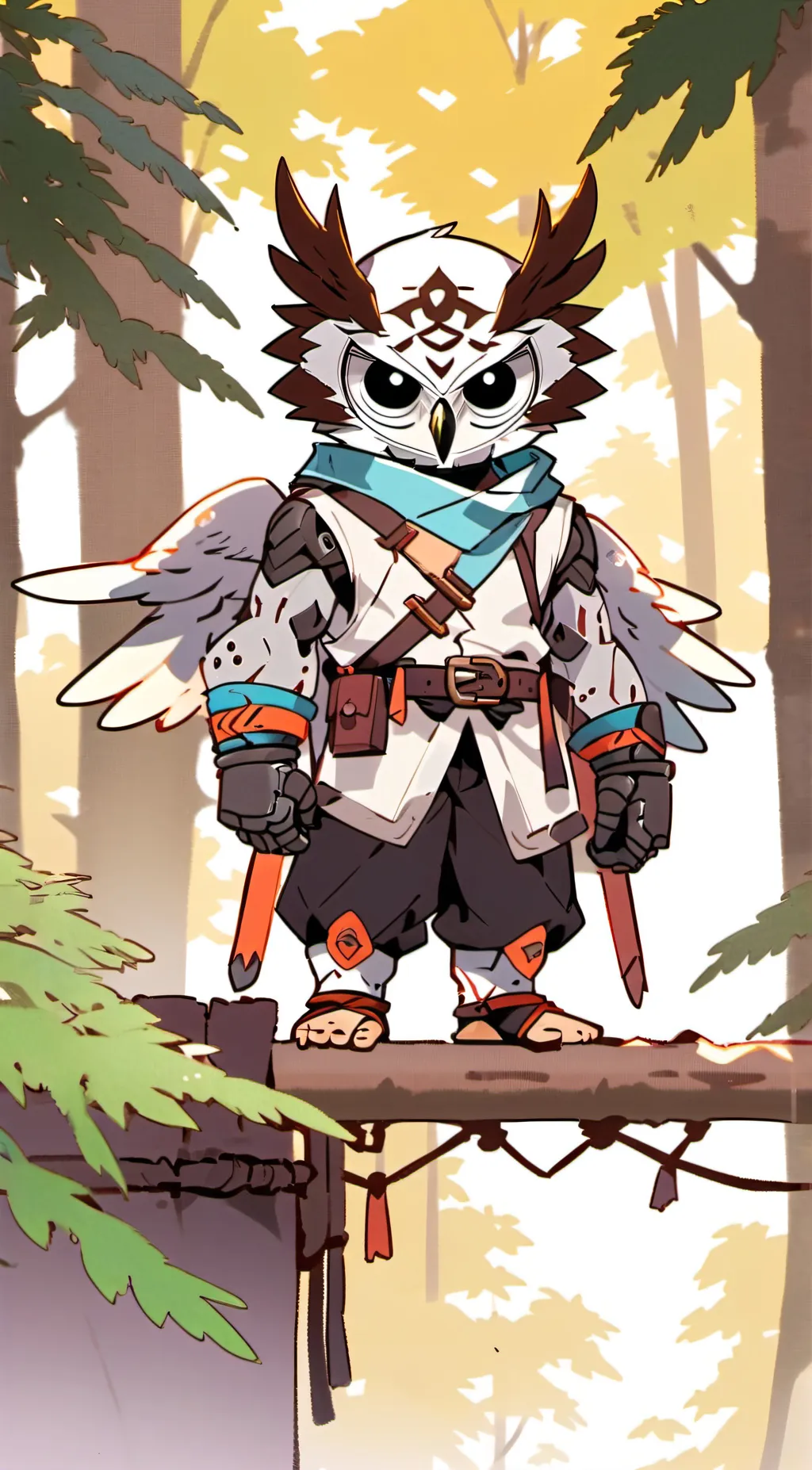 ai character: 2D Owlboywonder  background