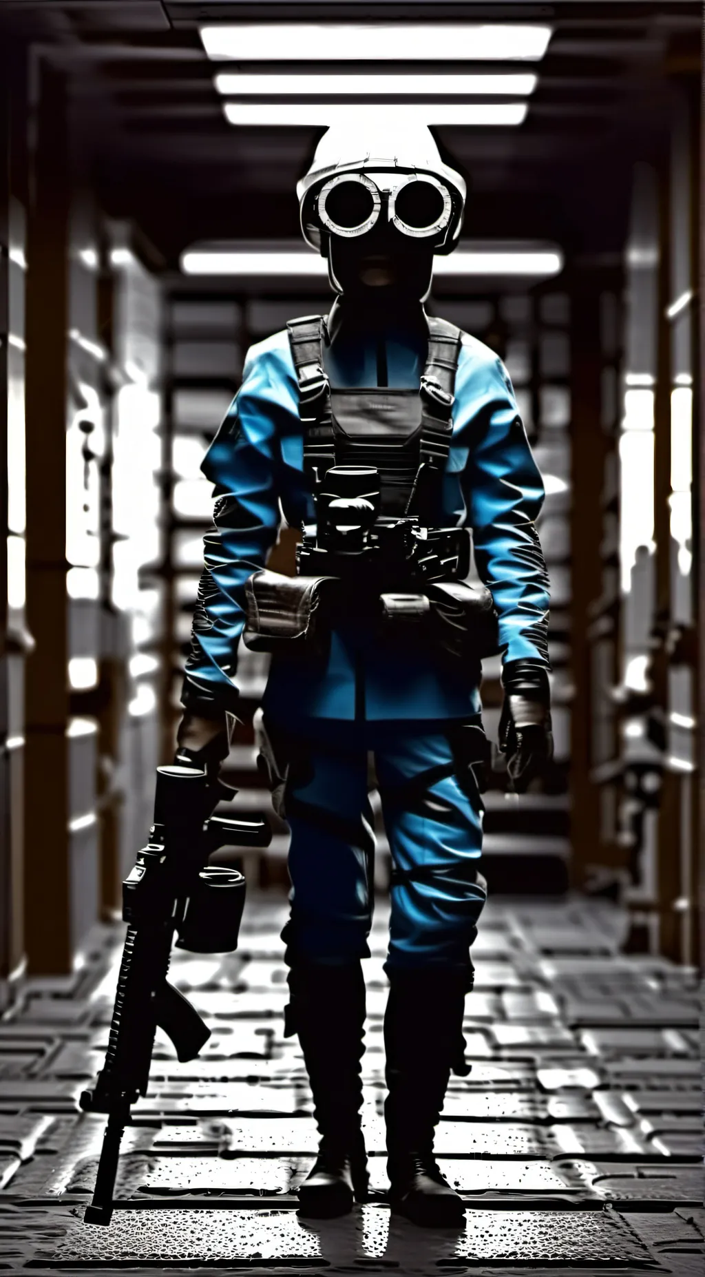 ai character: Camera woman  background