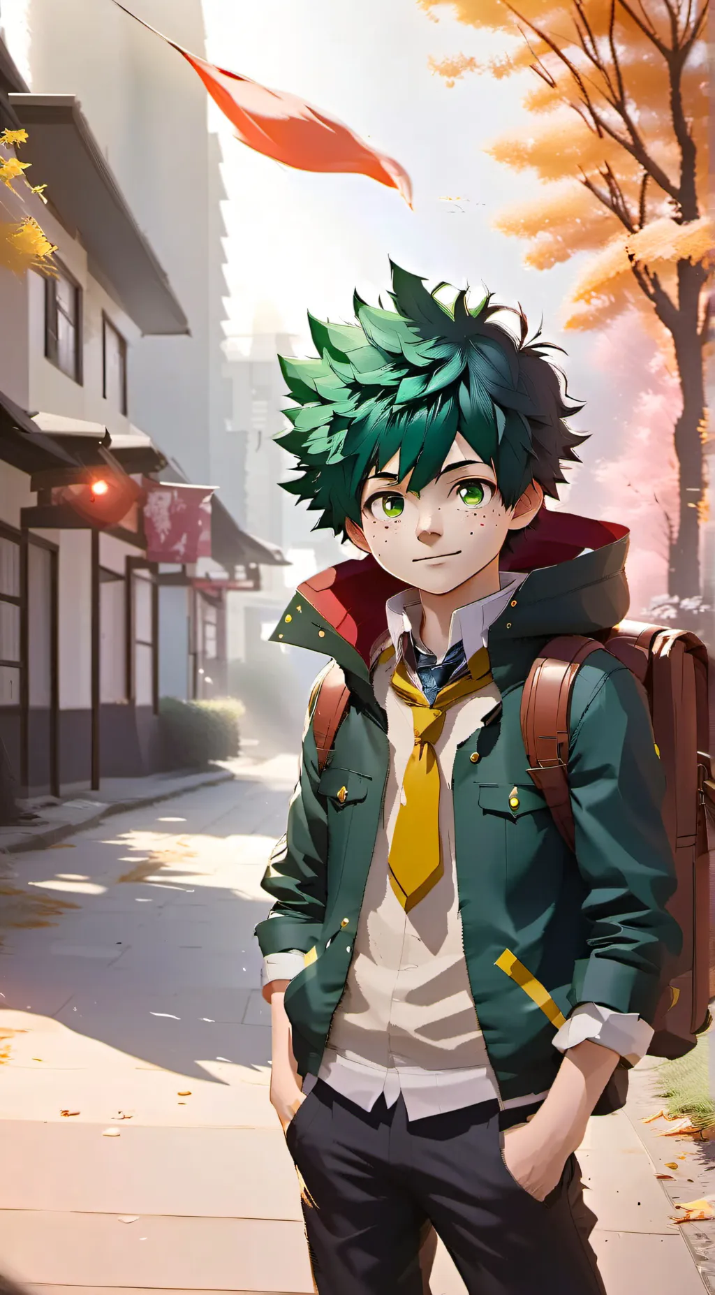ai character: deku (izuku) background