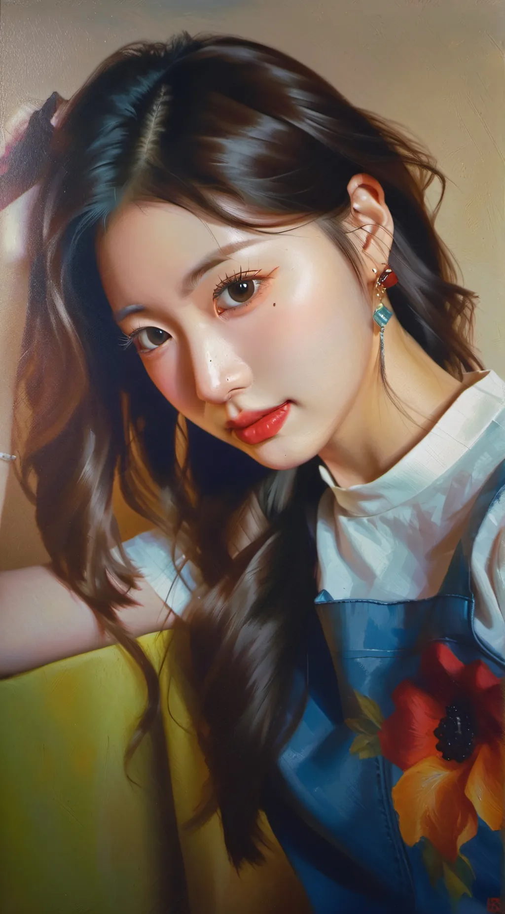 ai character: Wonhee ILLIT background