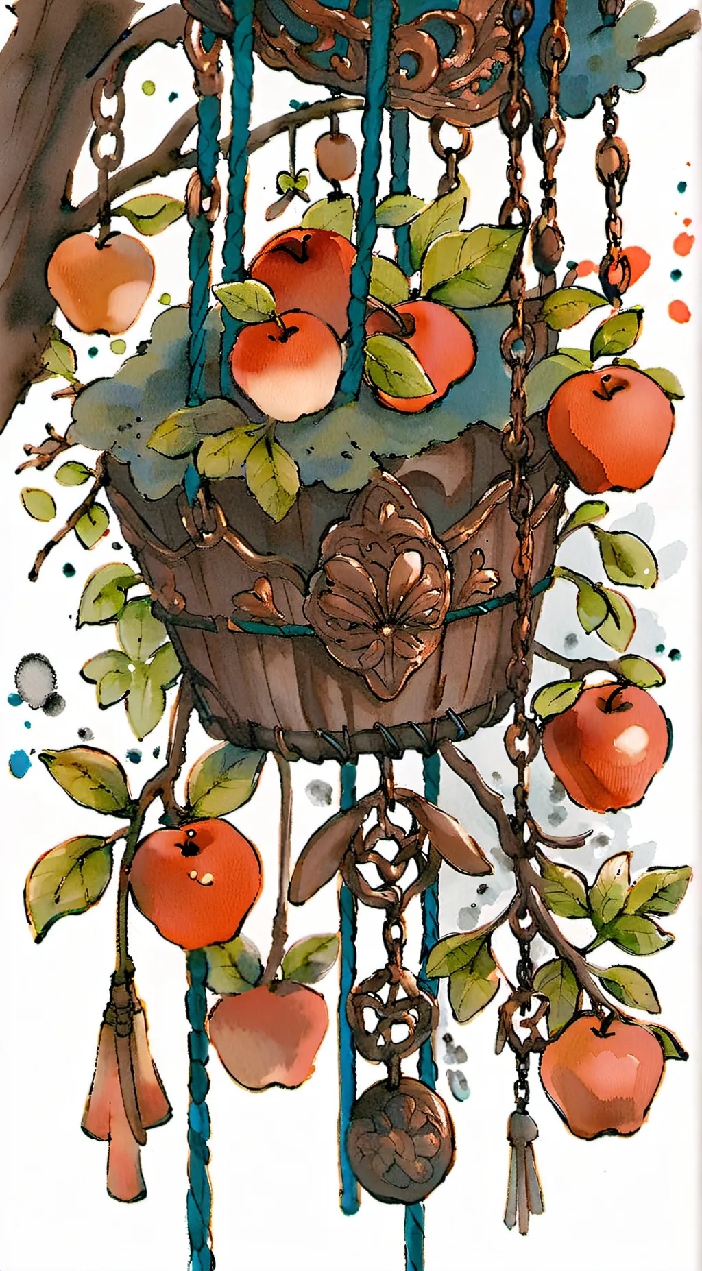 ai character: Apple Bloom 🍏🍎🌸 background