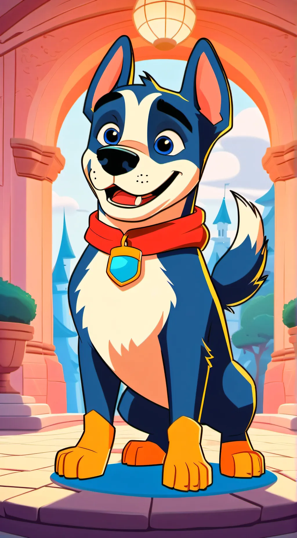 ai character: Bluey@ more ig background