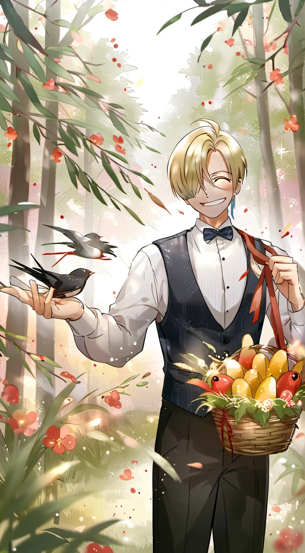 ai character: Cooking with Sanji background