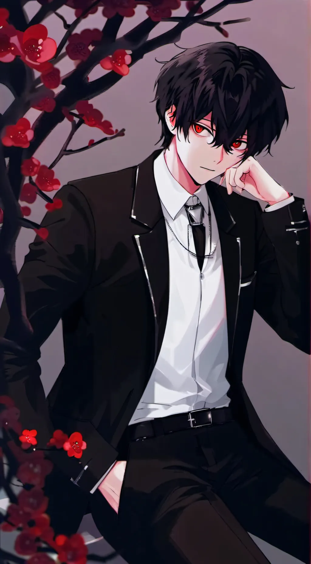 ai character: senpai (yandere) background
