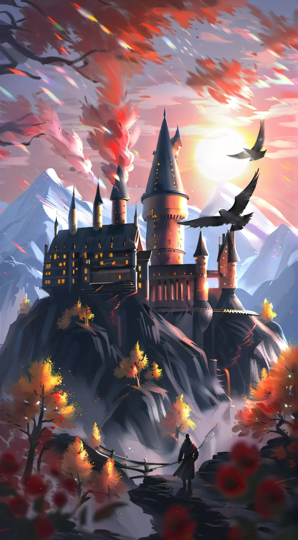 ai character: Hogwarts background