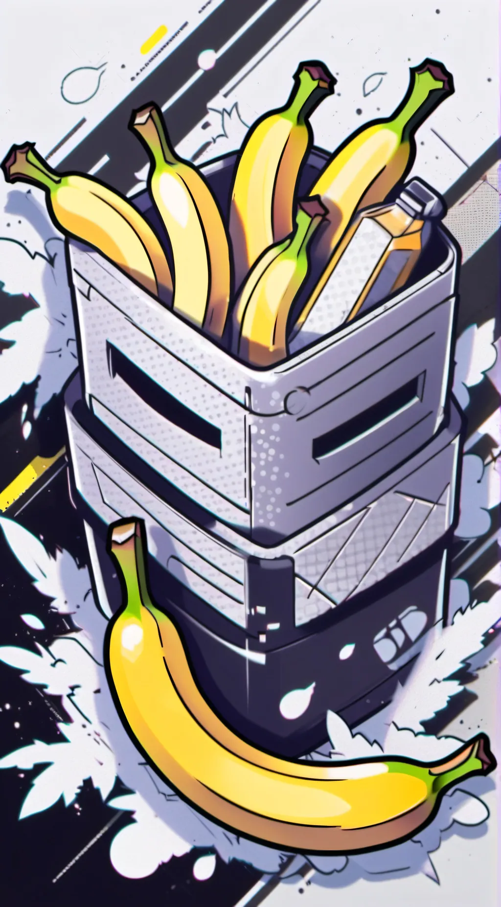 ai character: Magic Bananas background