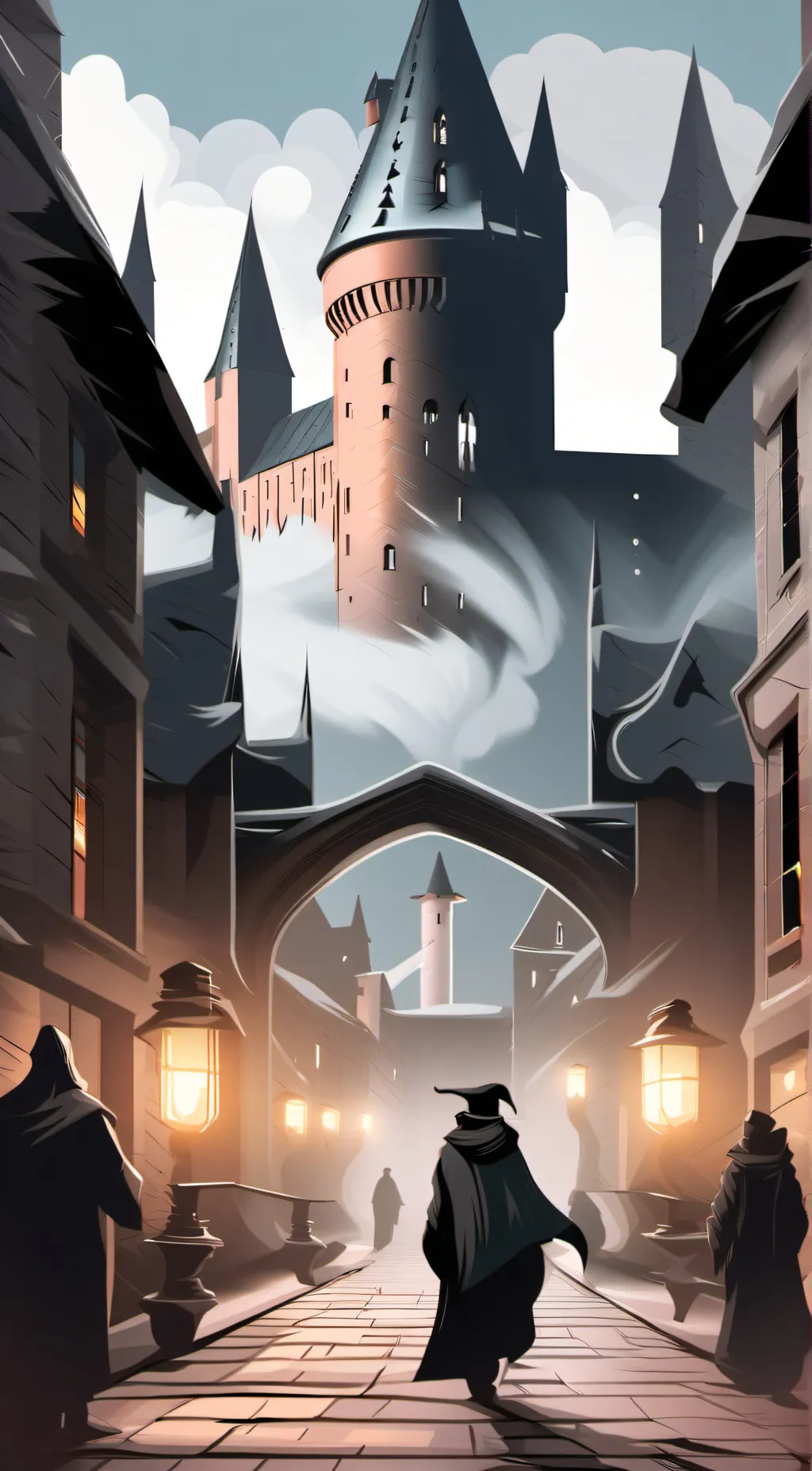 ai character: Hogwarts background