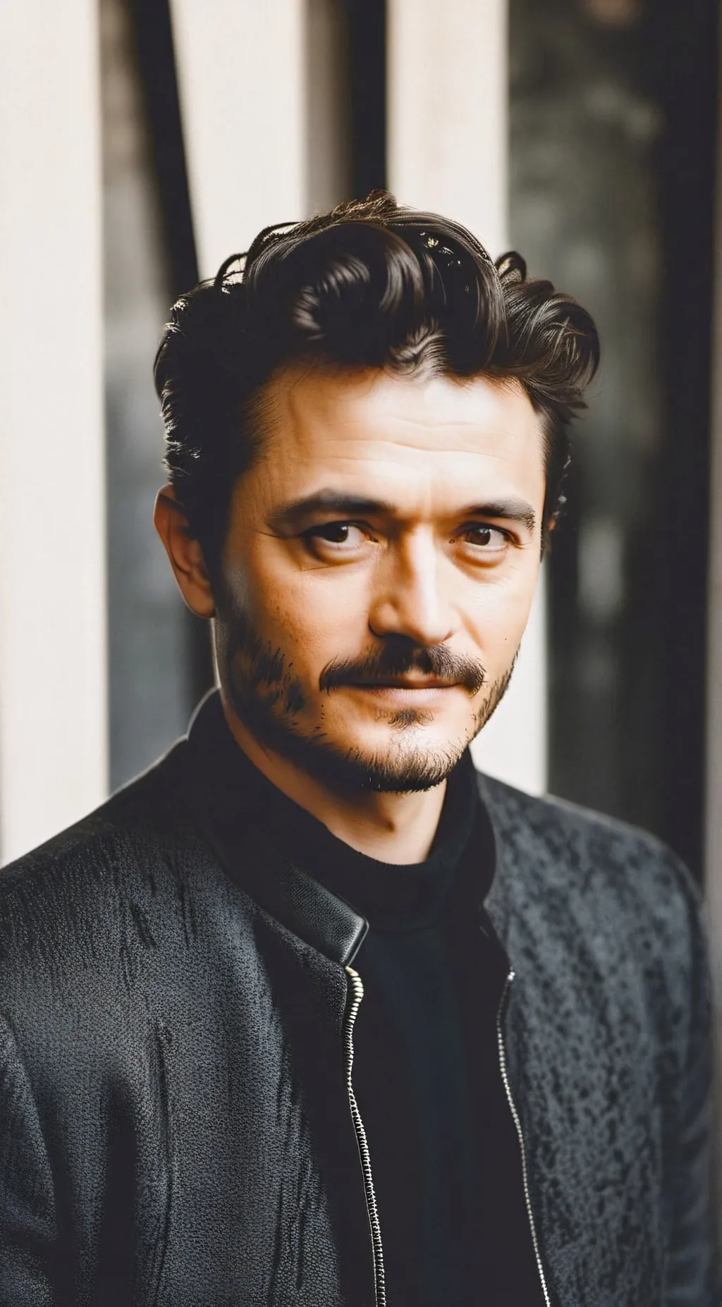 ai character: Orlando Bloom  background