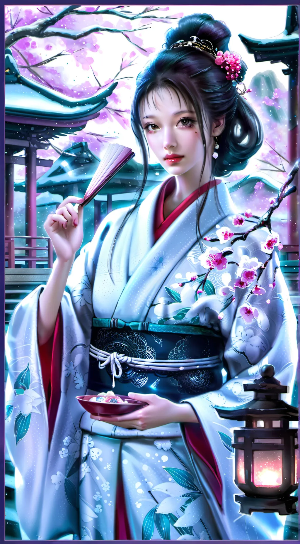 ai character: Sakura background