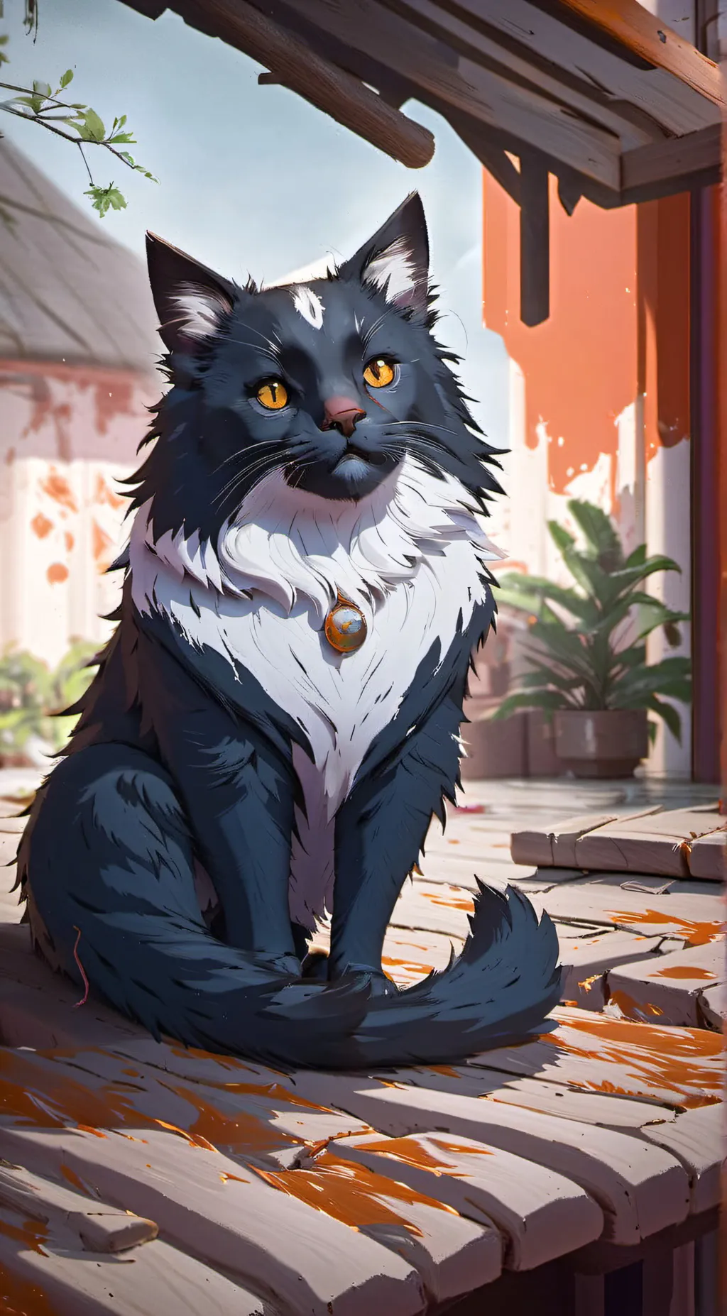 ai character:  Kit kat background