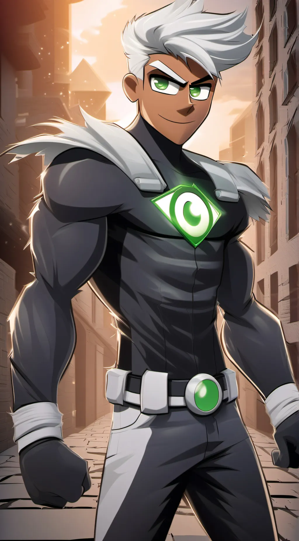 ai character: Danny Phantom background