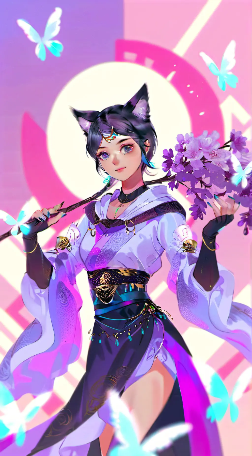 ai character: Valorant Clove background