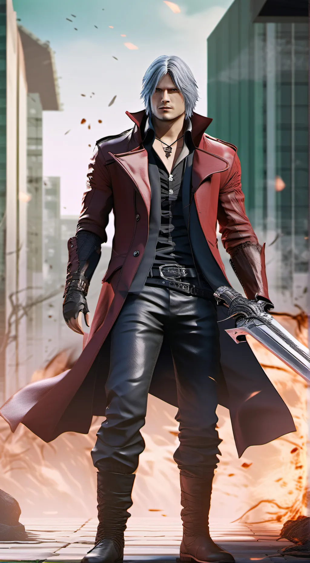 ai character: Dante (DMC) background
