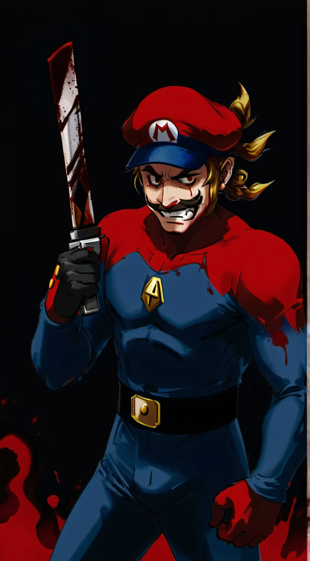 ai character: Mario.exe background