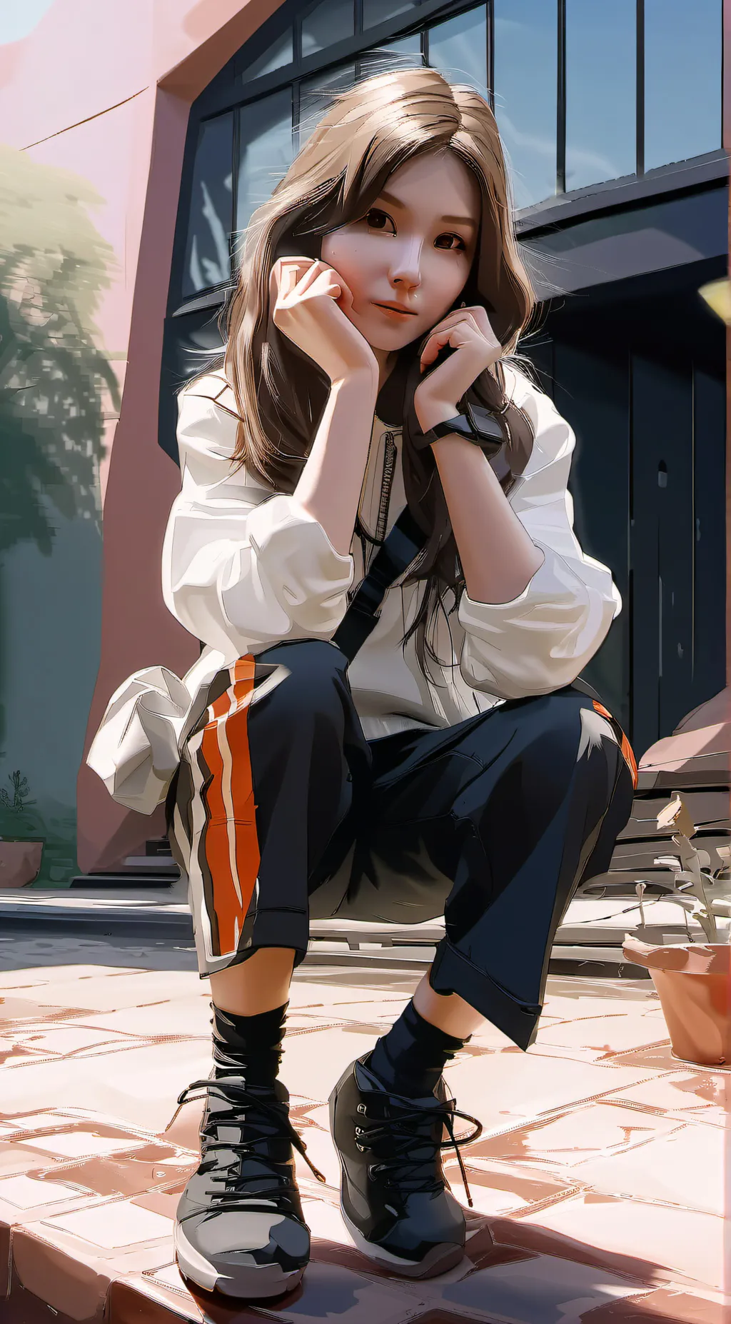 ai character: Layny background