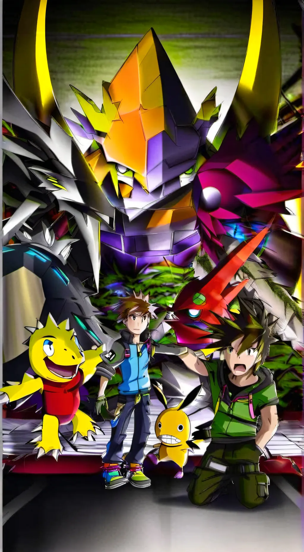 ai character: digimon goldland background
