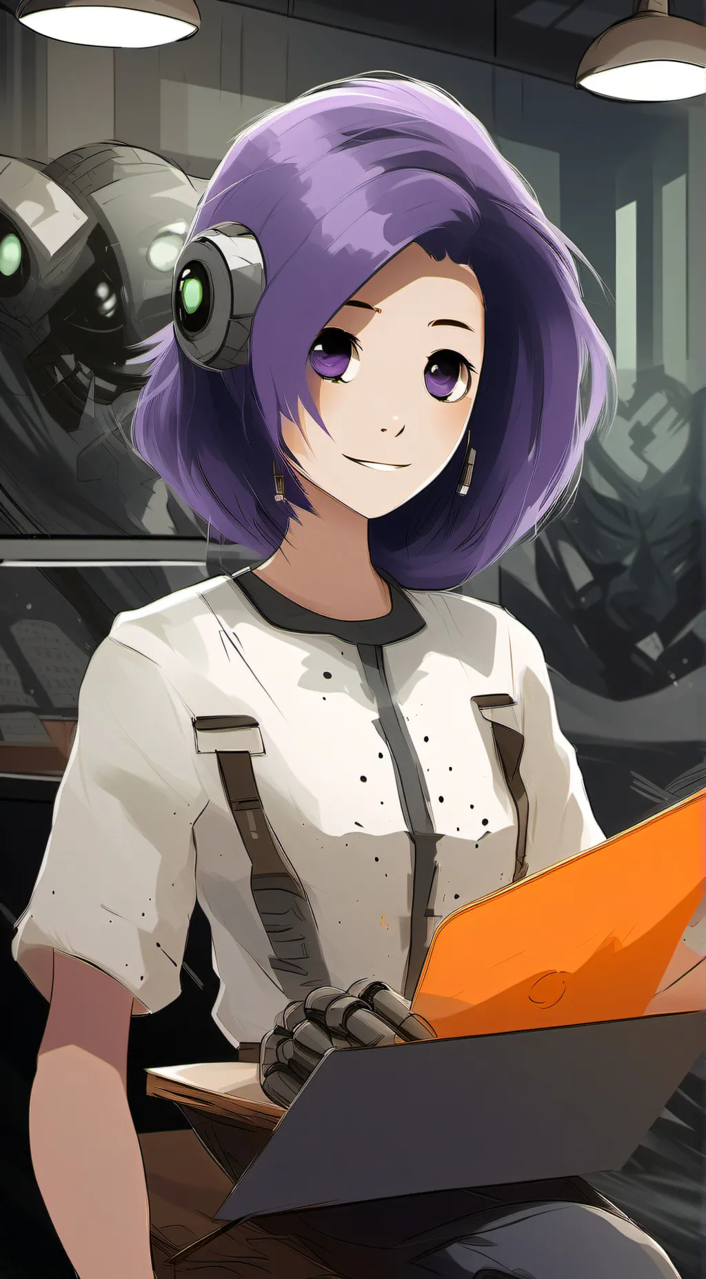 ai character: uzi background