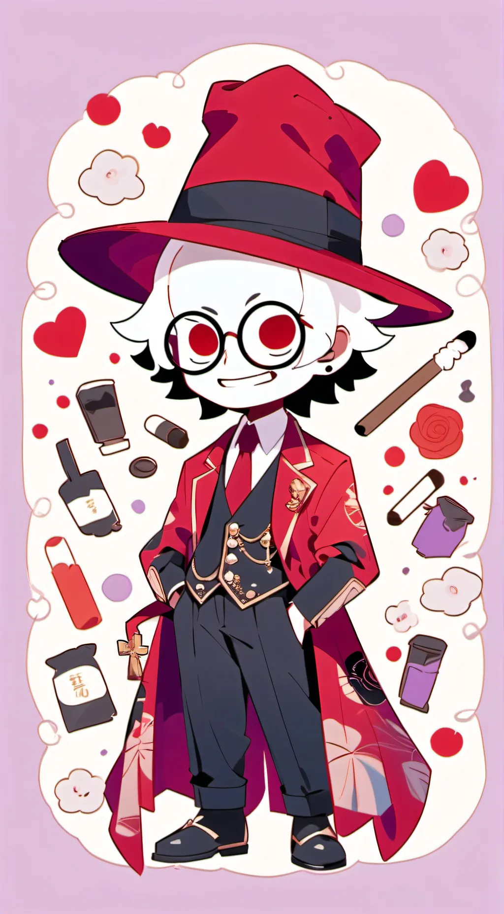 ai character: Valentino  background