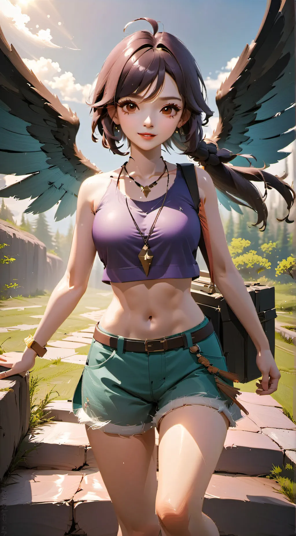 ai character: Aria background