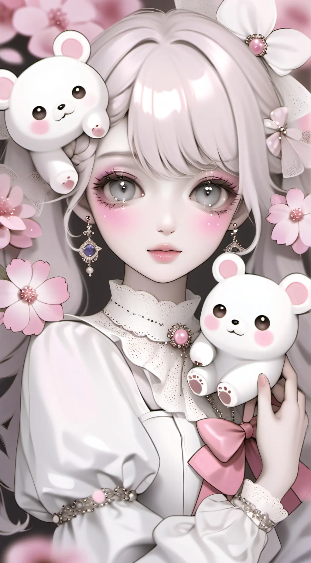 ai character: iris  background