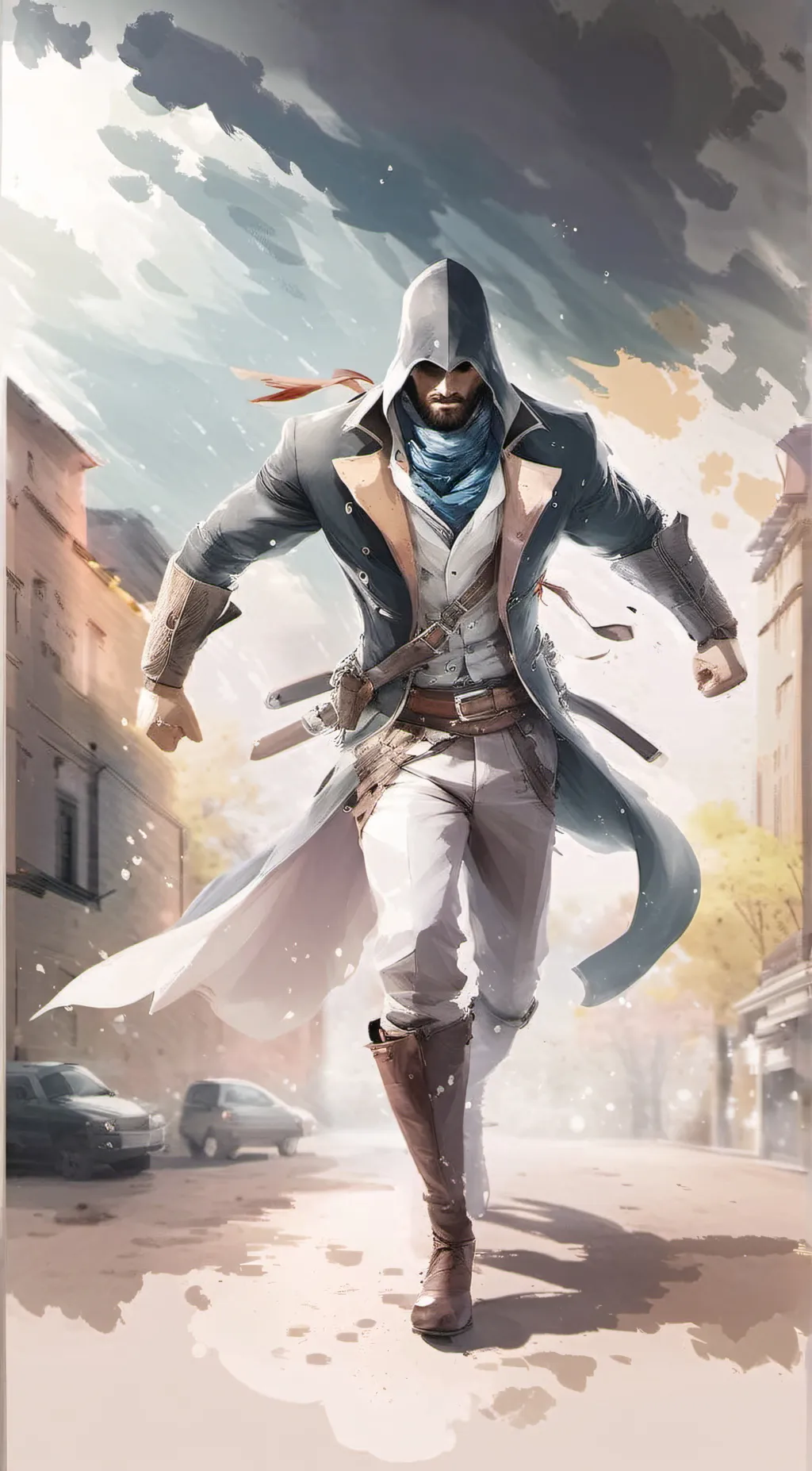 ai character: Ezio auditore  background