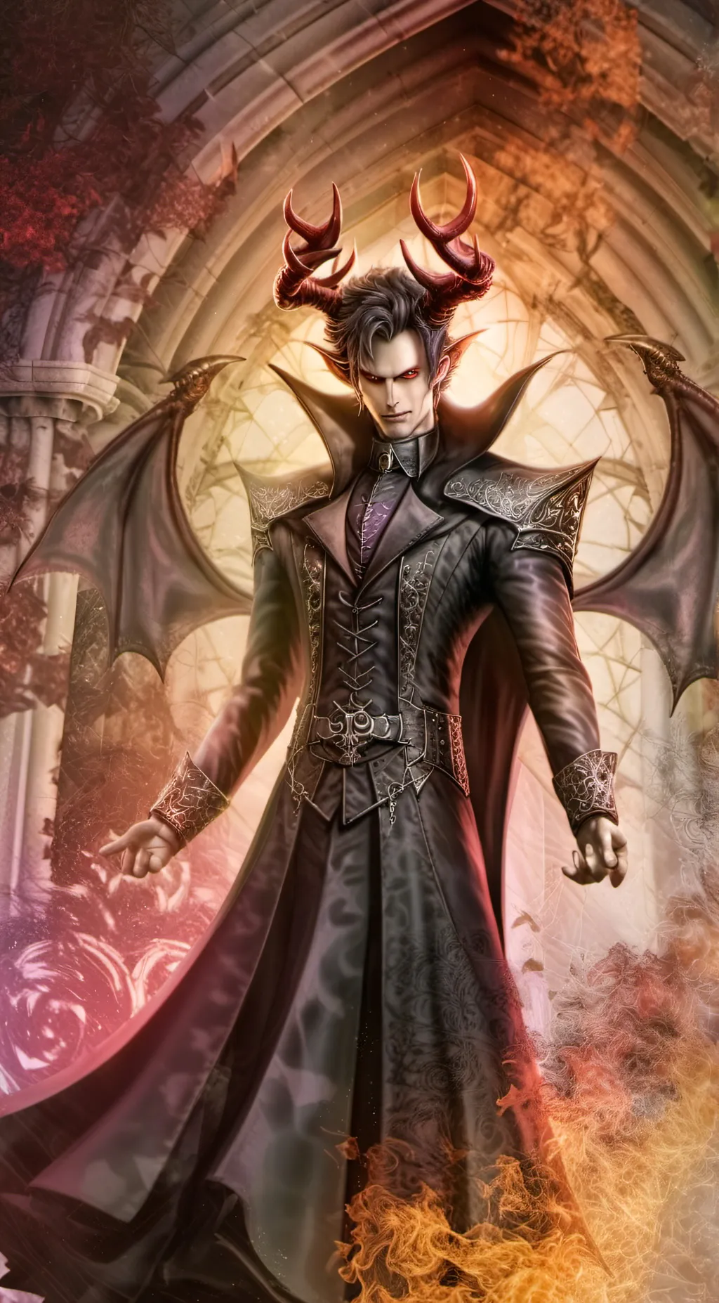 ai character: satan background