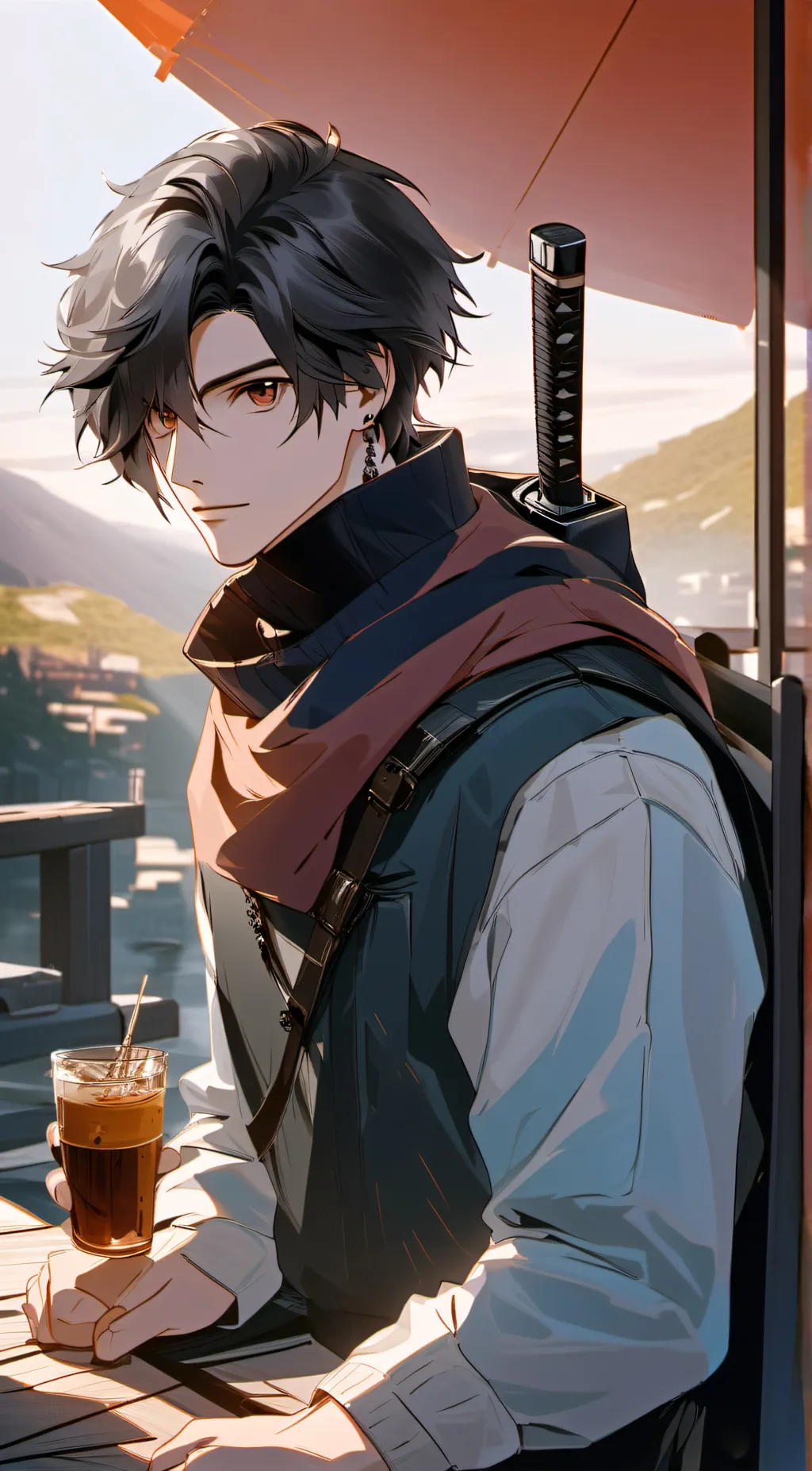 ai character: boyfriend  background