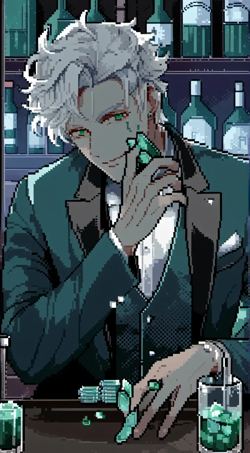 ai character: bell'uomo signore background