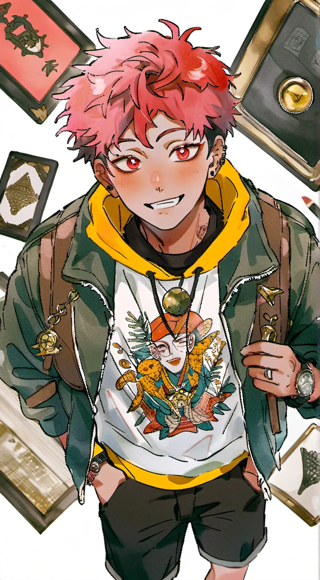 ai character: yuji itadori background