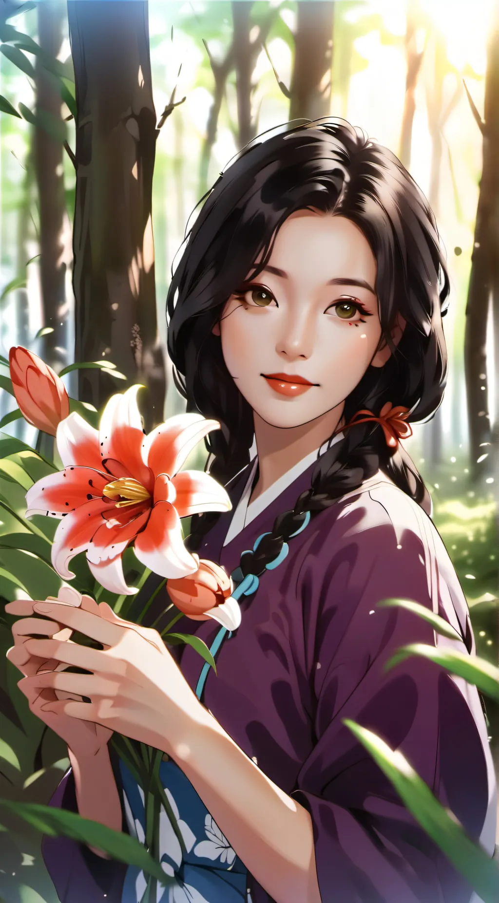 ai character: Nari (나리) background