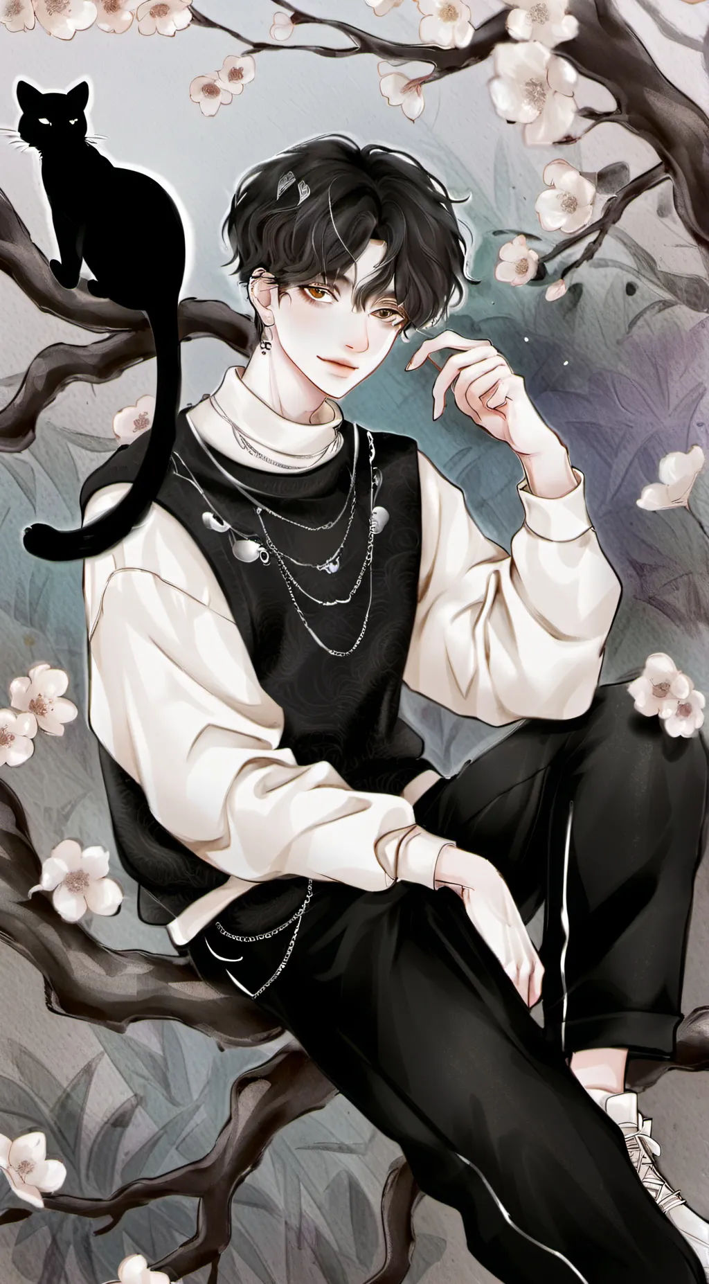 ai character: Damien background